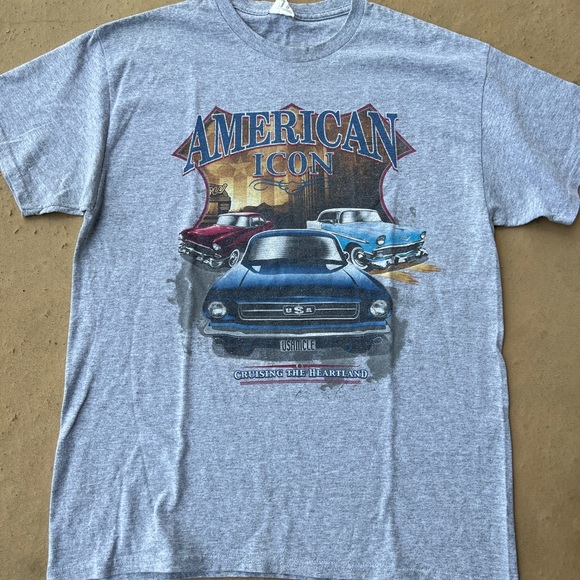 Graphic American Icon Muscle Car Shirt - Picture 1 of 4